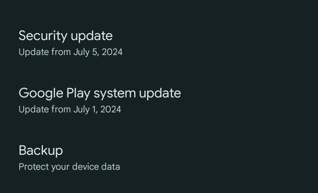 Bản cập nhật hệ thống Google Play mới nhất
