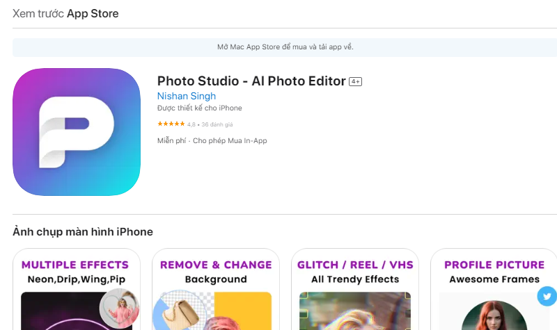 ghép 2 ảnh thành 1 trên iPhone với Photo Studio