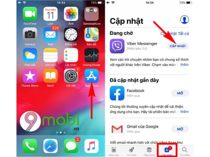 Ví dụ cho cập nhật ứng dụng game trên iPad