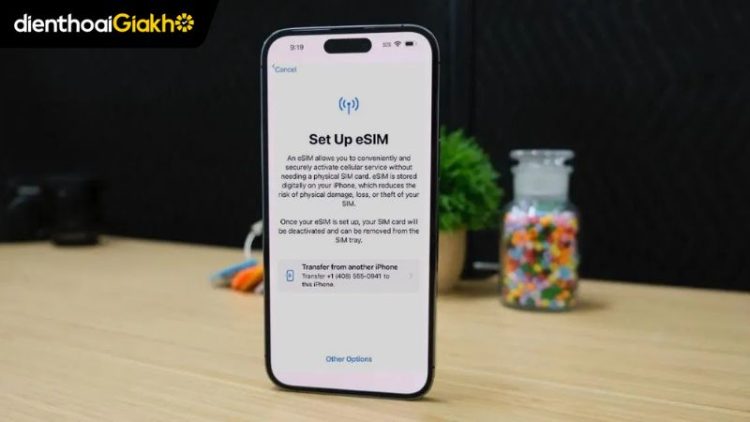 cách cài eSIM trên iPhone