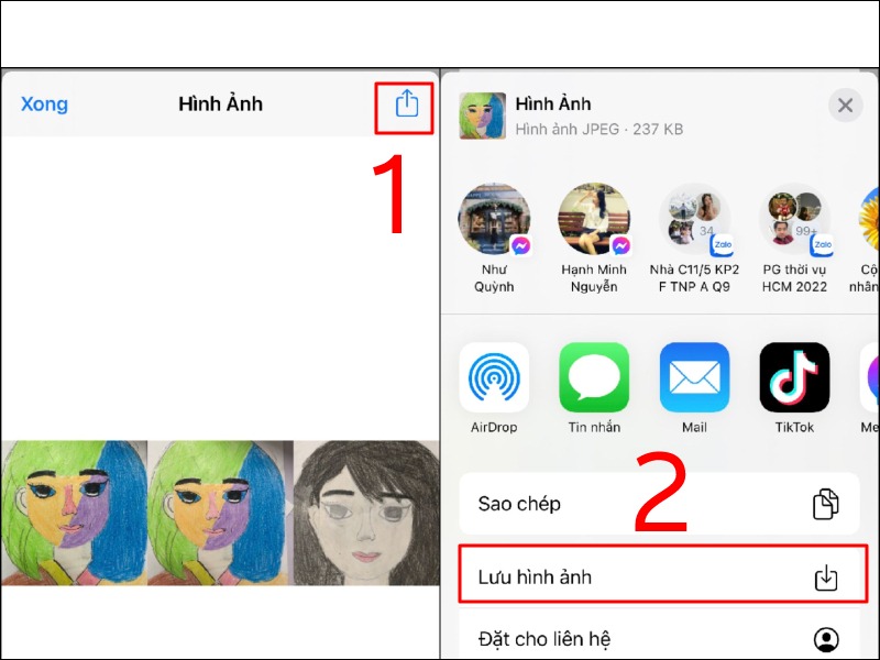 Nhấn vào biểu tượng "Tùy chọn"