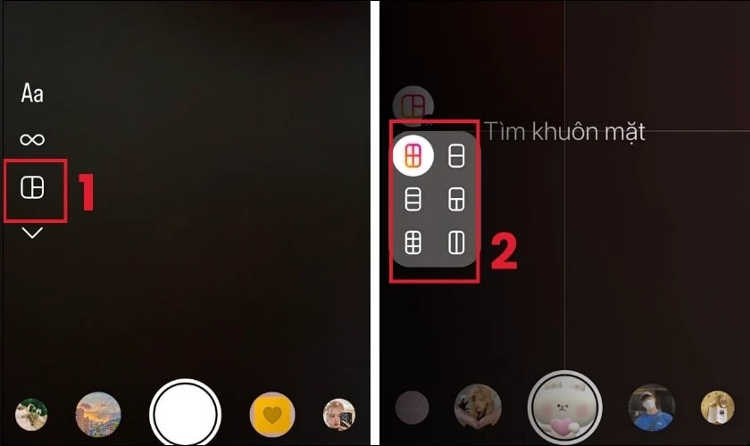 Ghép 2 ảnh trên iPhone bằng Instagram