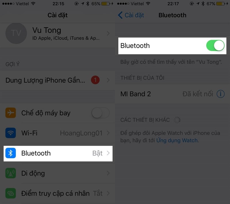Cách kết nối Airpod với iPhone