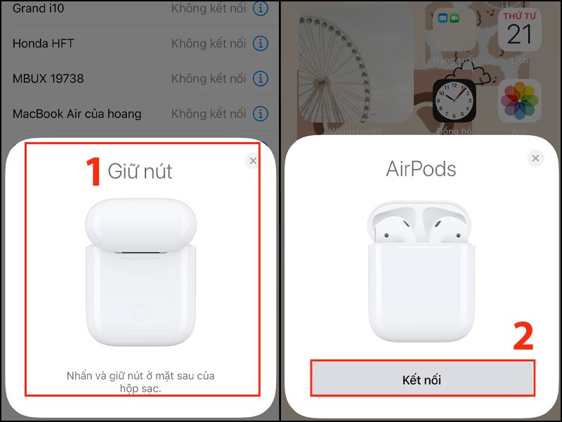 Cách kết nối Airpod với iPhone