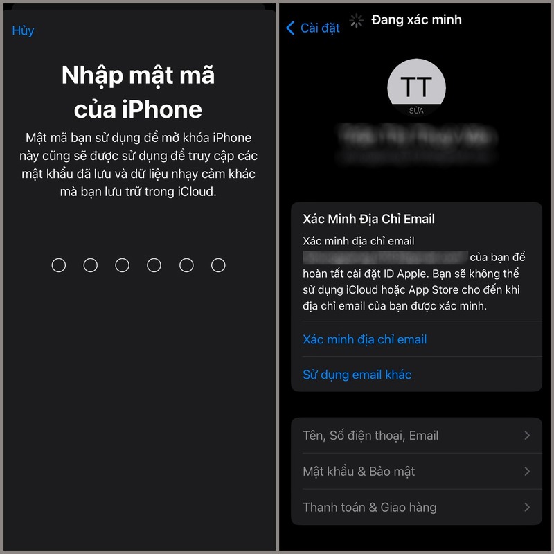 cách tạo icloud trên iphone 6 bước 8