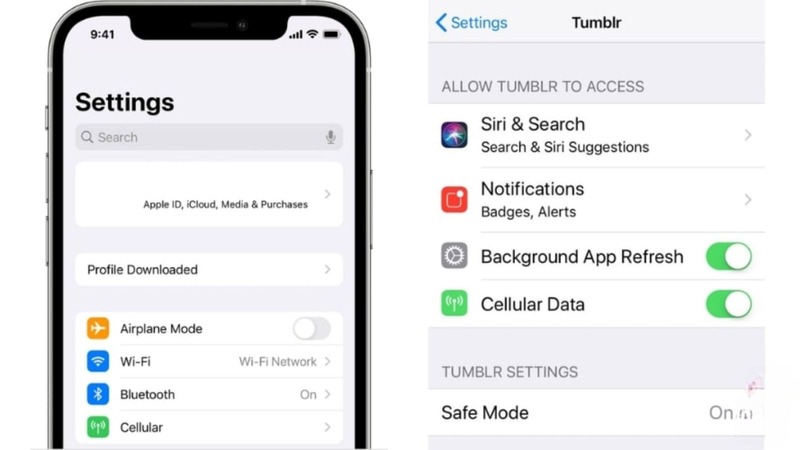 Tắt chế độ an toàn trên điện thoại iPhone