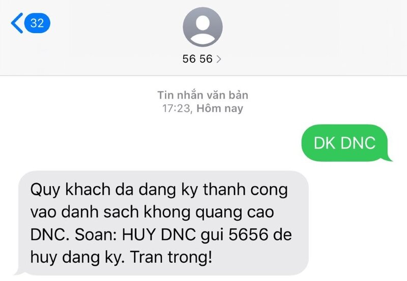 Cách chặn số lạ trên iPhone bằng cách gửi tin nhắn tới tổng đài Bảo mật thông tin