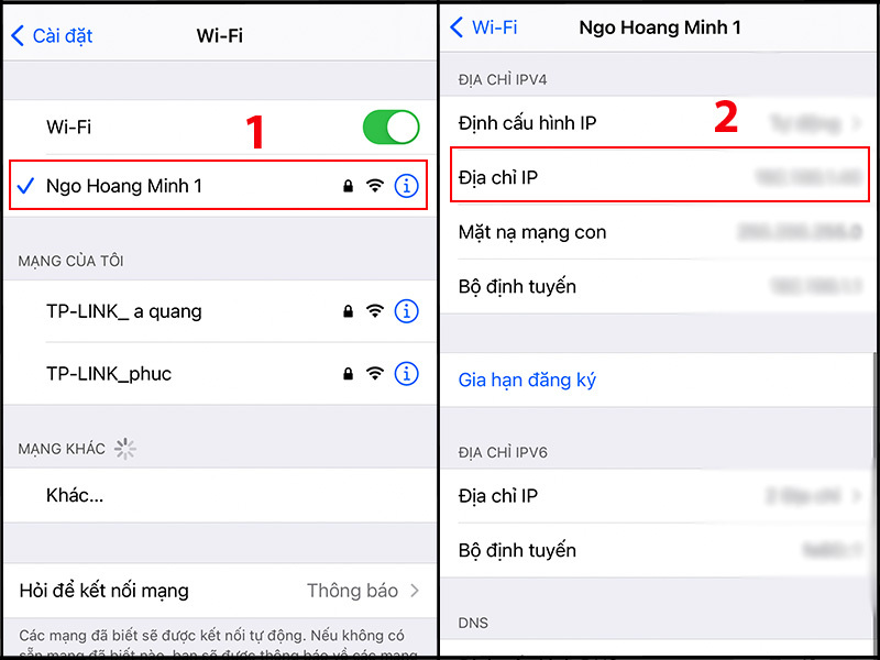 Đặt lại địa chỉ IP