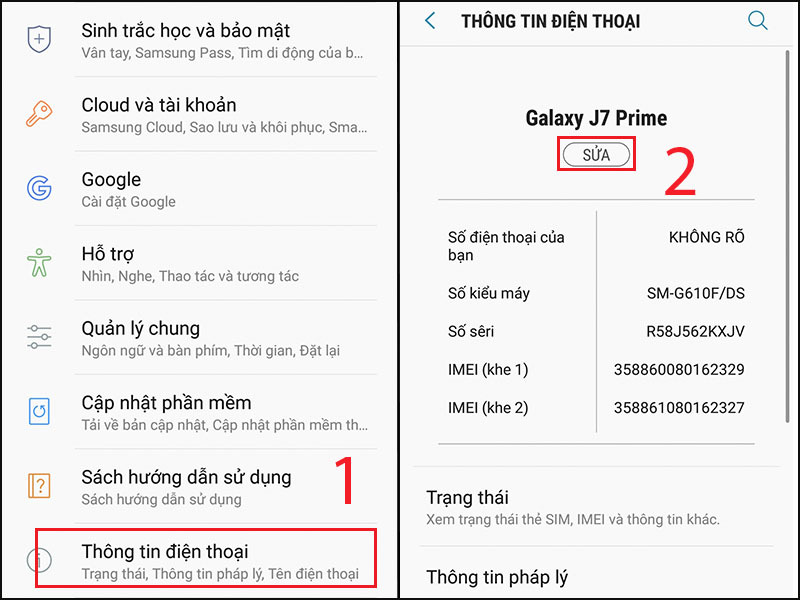 Đổi tên thiết bị điện thoại của bạn