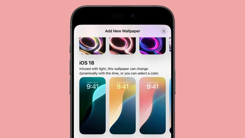 Hình nền động trên iOS 18 