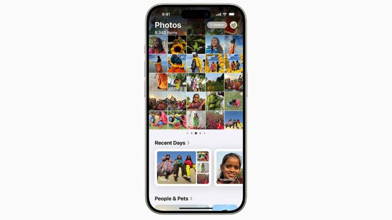 Ứng dụng Photos với thiết kế mới