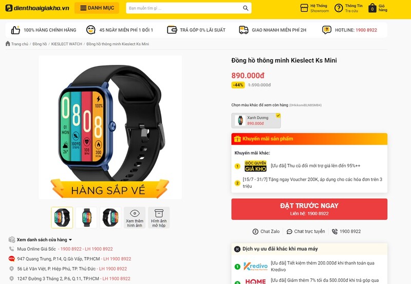 Kieslect Ks Mini giá bán bao nhiêu?