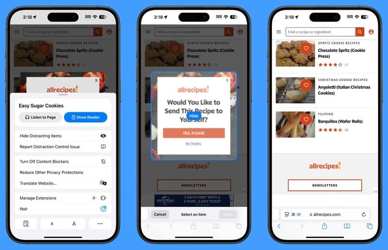 Kiểm soát sự mất tập trung trong Safari