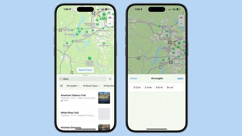 Ứng dụng bản đồ trên iOS 18