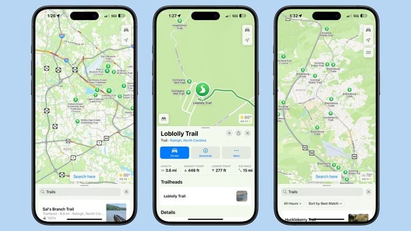 Ứng dụng bản đồ trên iOS 18