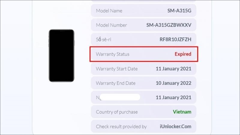 Kiểm tra qua Website iUnlocker