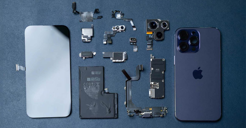 Màn hình được tháo từ iPhone khác