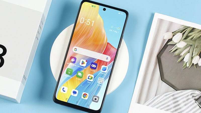 Oppo A58 trông sang trọng và trẻ trung