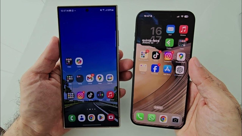 samsung s24 ultra vs iphone 15 pro max phần mềm