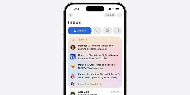 Cải tiến ứng dụng Mail 