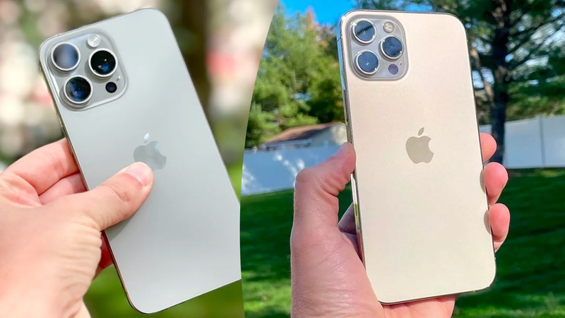 So sánh iPhone 12 Pro Max và 15 Pro Max về cổng sạc thiết bị
