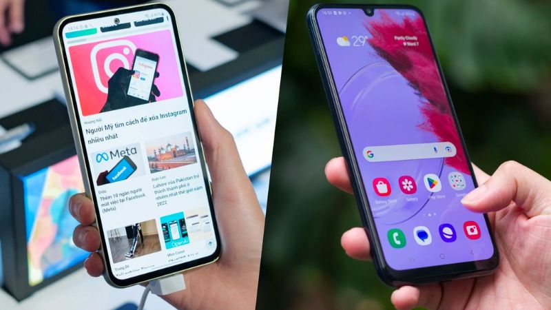 so sánh samsung dòng a và m