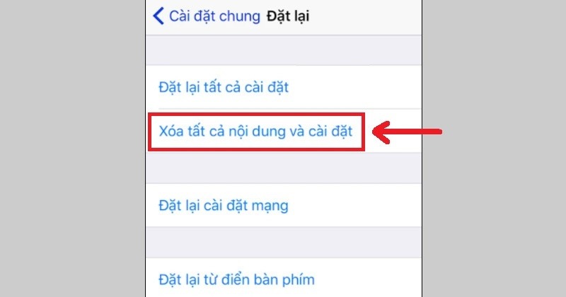 Cập nhật phần mềm hoặc đặt lại