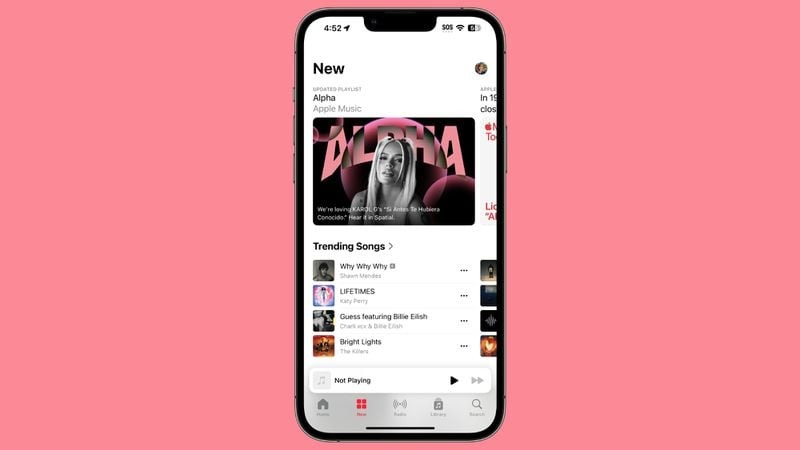 Cập nhật ứng dụng Apple Music trong iOS 18 beta 6