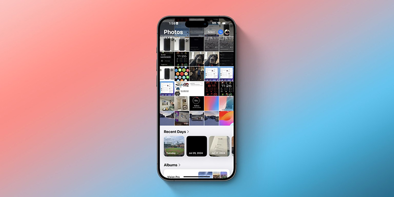 Thay đổi giao diện ứng dụng Ảnh iOS 18 public beta 3