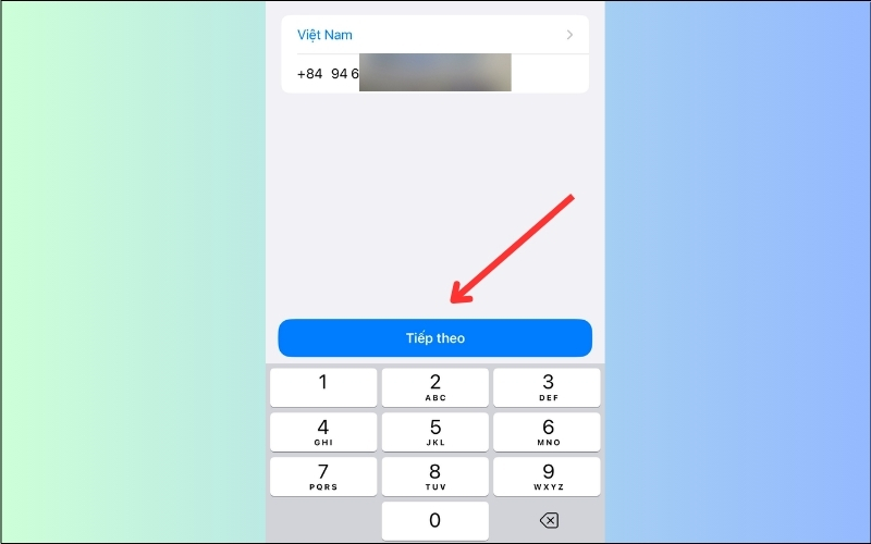 Kiểm tra lại thông tin số điện thoại của bạn