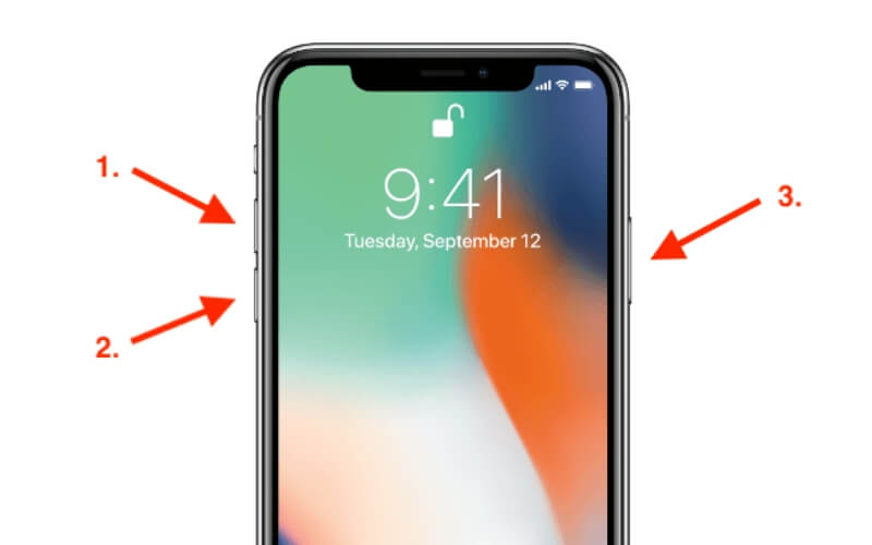 Cách khởi động dòng iPhone X trở lên