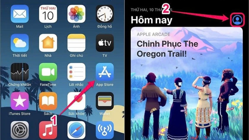 Truy cập App Store