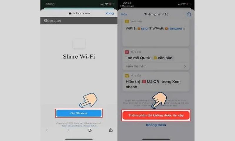 chia sẻ bằng mã QR