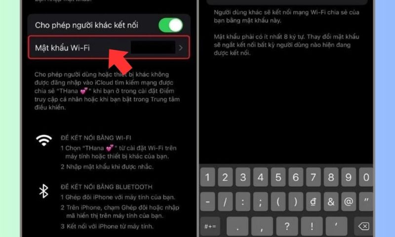 Cách chia sẻ wifi trên iphone
