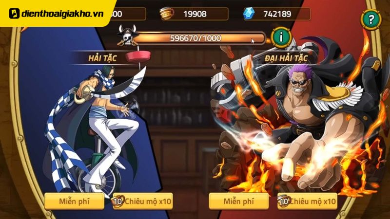 Cập nhật code game huyền thoại hải tặc tháng 10/2024