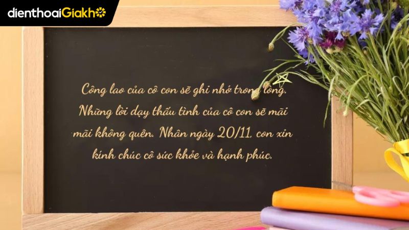 lời chúc 20/11 theo môn học