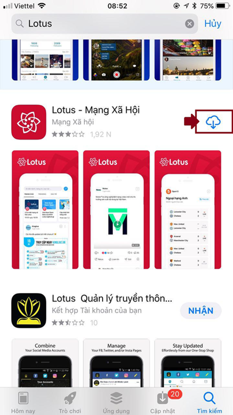 Cách tải Lotus Chat trên iPhone