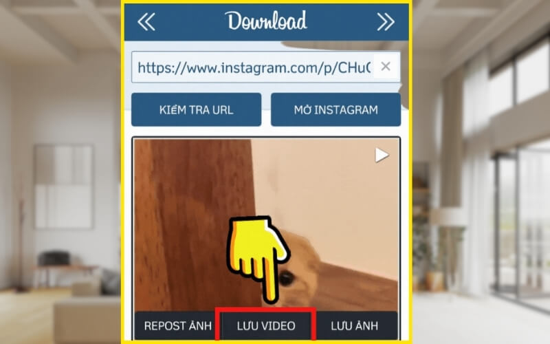 nhấn Lưu video sau khi hoàn thành