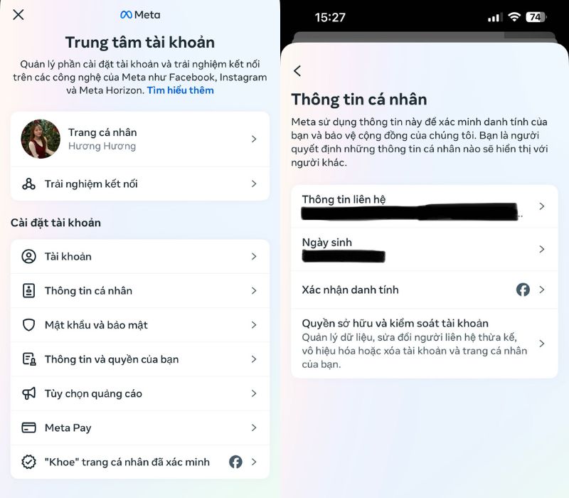 Xác thực tài khoản Facebook