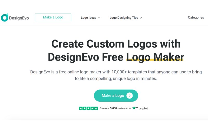 DesignEvo tạo icon đơn giản