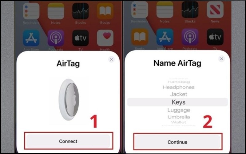 Các bước định vị xe máy và đồ vật thông qua AirTag 
