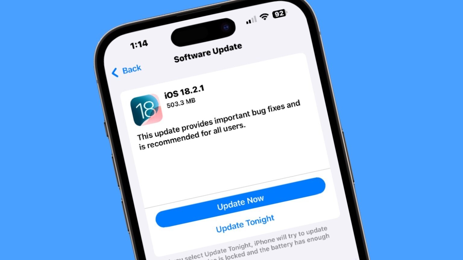 Apple chặn hạ iOS xuống iOS 18.2