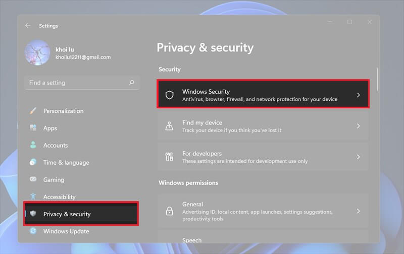 Cách tắt Windows Defender qua Menu Settings 1