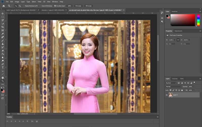 cách làm mờ ảnh trong Photoshop