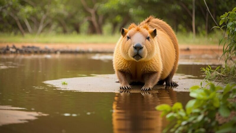 Capybara chân dung