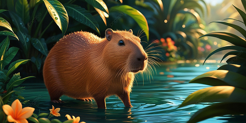 Hình ảnh Capybara được vẽ bằng AI