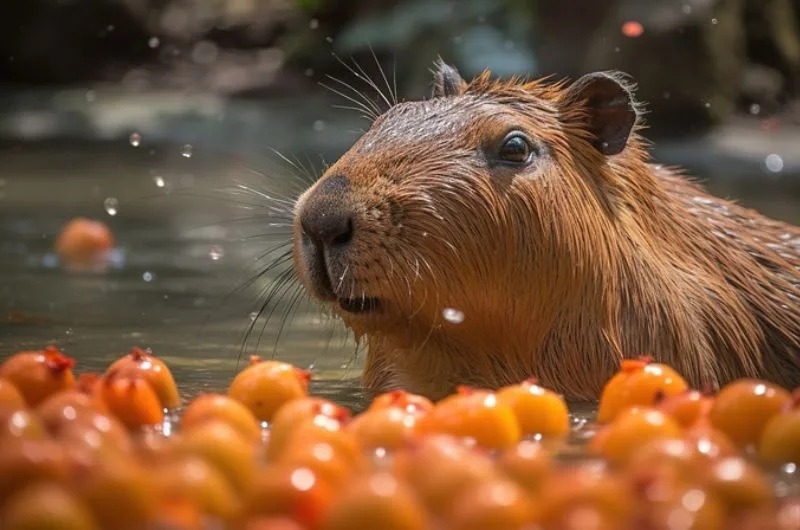 Hình nền Capybara cute cho máy tính