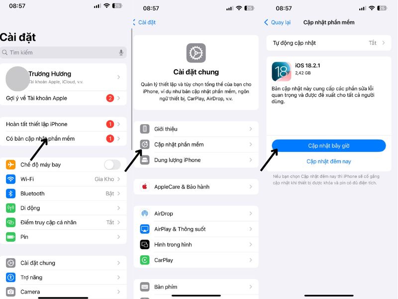 iOS 18.2.1 ra mắt