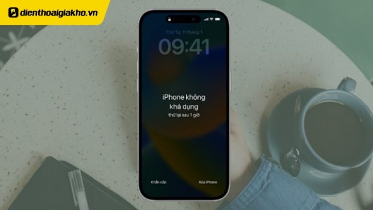 lỗi iphone không khả dụng