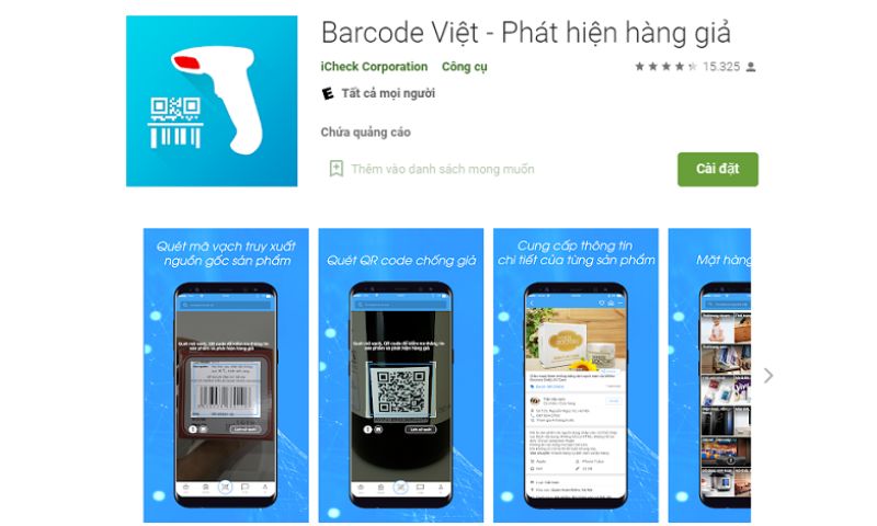 phần mềm quét mã barcode